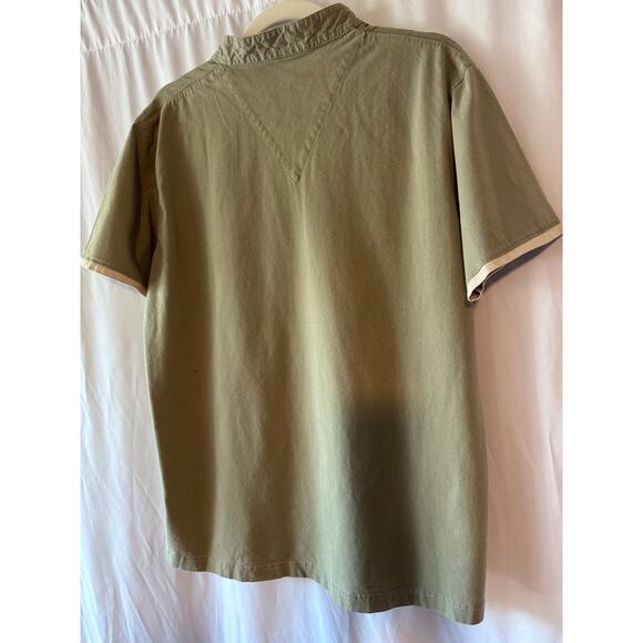 Camel Embroidered Shirt XL - Made in Egypt - Vintage Style Cotton Polo - Picture 7 of 9